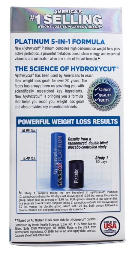 Platina Hydroxycut - Cápsulas 60 Muscletech Products - Image 4