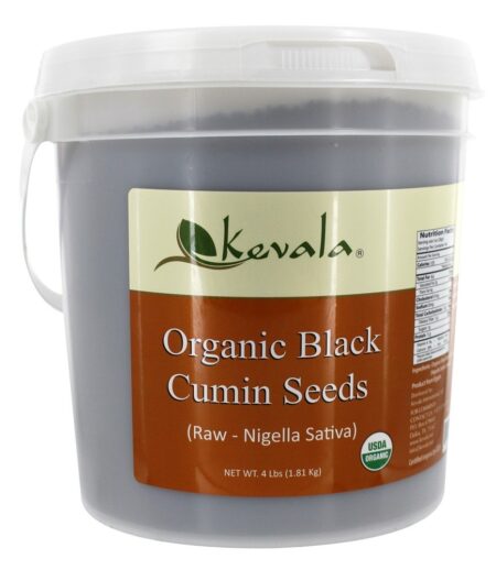 Sementes de Cominho Preto Orgânico - 4 lbs. Kevala