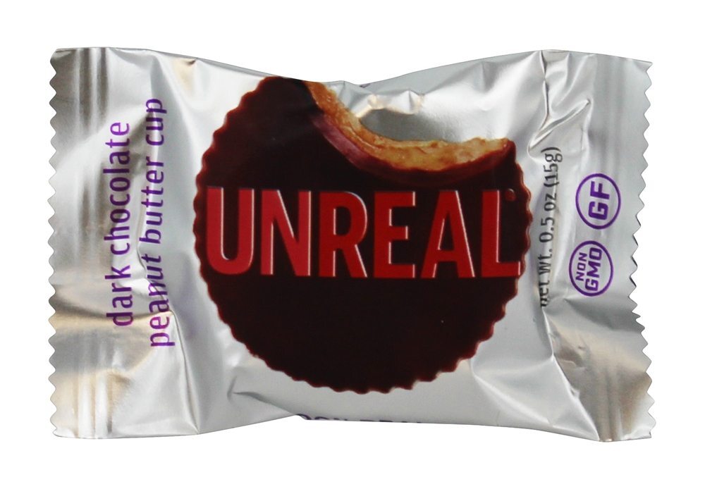 Copos De Manteiga De Amendoim De Chocolate Escuro - 4 oz. Unreal - Imagem 3