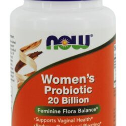 Probiótico Feminino 20 Bilhões de UFC - Cápsulas vegetarianas 50 NOW Foods