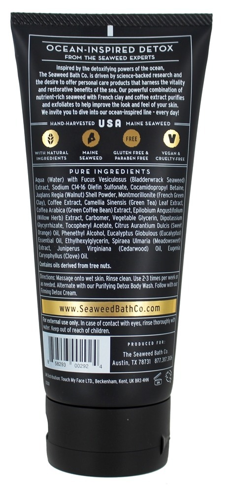 Esfoliantes Detox Esfregar Refrescar Laranja, Eucalipto & Cedro - 6 fl. oz. The Seaweed Bath Co. - Imagem 2