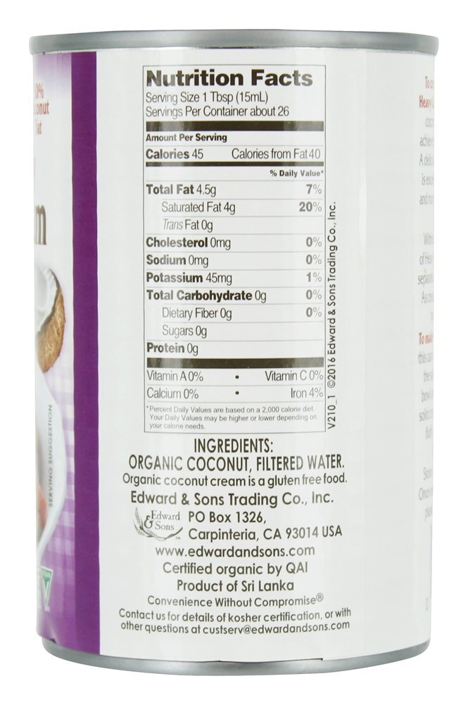 Creme De Coco Não-Laticínios Orgânicos Pesados - 13.5 fl. oz. Let's Do...Organic - Imagem 2