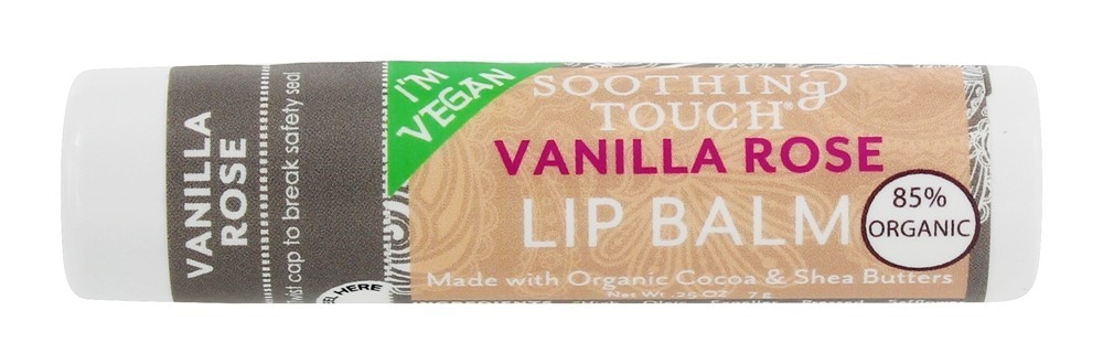 Vegan Lábio Bálsamo Baunilha Rosa - 0.25 oz. Soothing Touch