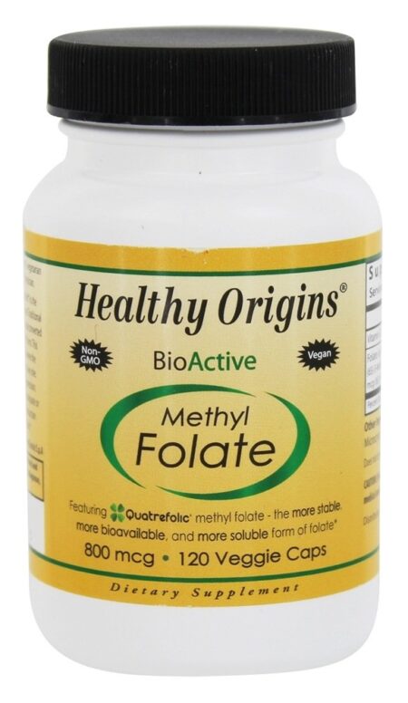 Folato de Metila Bioativo 800 mcg. - Cápsulas vegetarianas 120 Healthy Origins