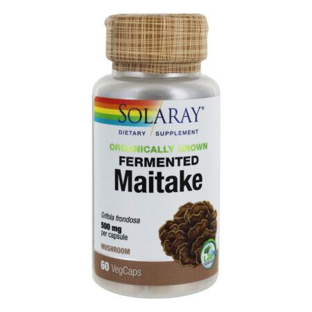 Cogumelo Maitake Fermentado Orgânico 500 mg. - 60 Cápsula (s) vegetal (s) Solaray