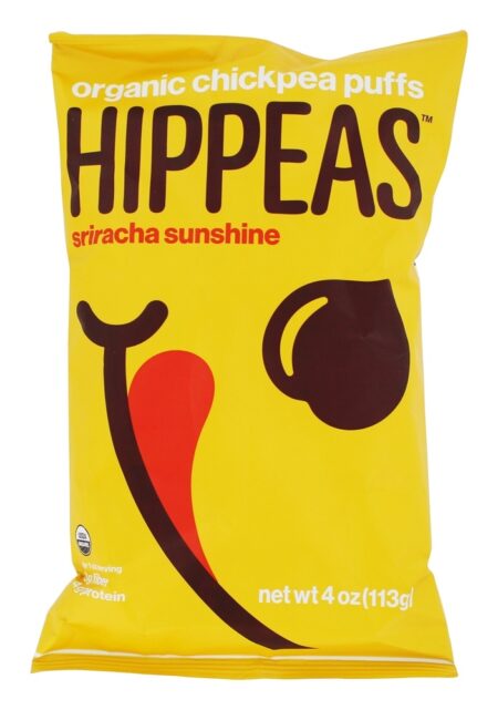 Sopa de grão de bico orgânico Sopa de sol de Sriracha - 4 oz. Hippeas