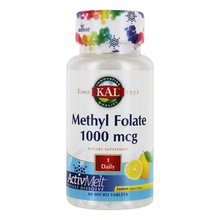 Metilo Folato Limão 1000 mcg. - 60 Tablets Kal