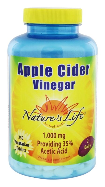 Vinagre de maçã 1000 mg. - 250 Tablets Nature's Life