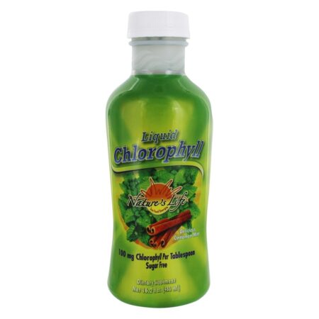 Clorofila Líquida Sabor Canela & Menta - 16.2 fl. oz. Nature's Life