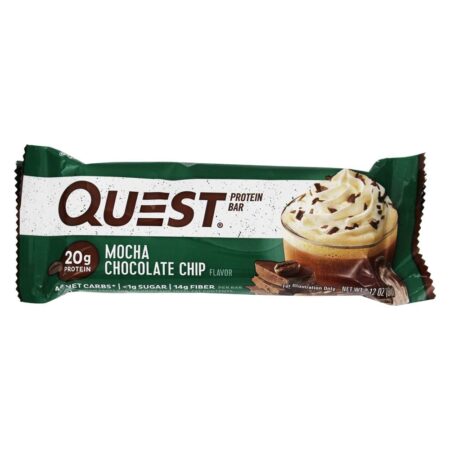 Quest Bar Barra de Proteína Sabor Café Mocha Chocolate Chip - 2.12 oz. Quest Nutrition