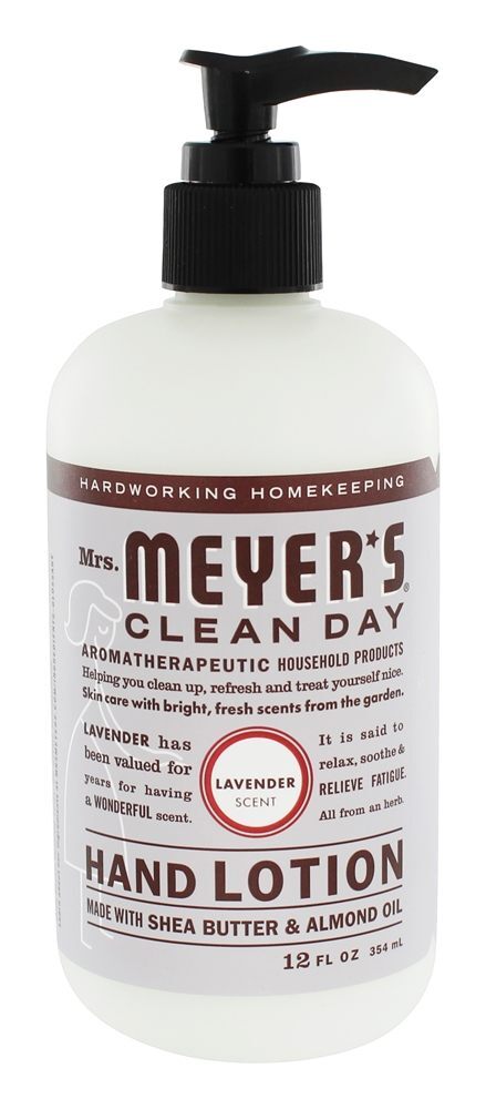 Alfazema limpa da loção da mão do dia - 12 fl. oz. Mrs. Meyer's