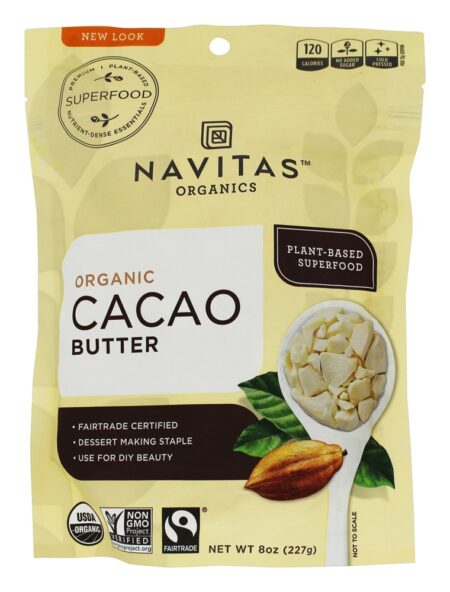 Manteiga De Cacau Orgânica - 8 oz. Navitas Organics