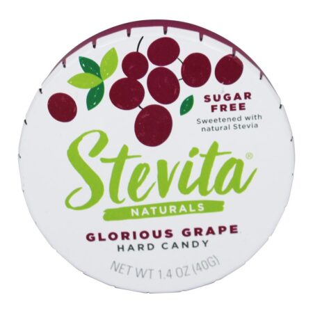 Doces Doces Adoçados com Stevia Glorious Grape - 1.4 oz. Stevita - Image 3