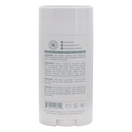 Carvão vegetal mineral + magnésio enriquecidos com desodorante natural - 3.25 oz. Schmidt's - Image 2