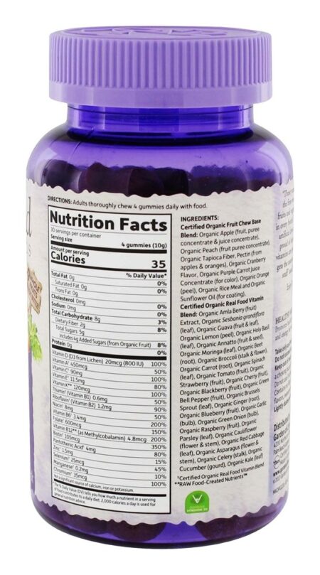 mykind Organics Multivitamínico Prenatal Orgânico de Alimentos Integrais - 120 Gummies Garden of Life - Image 2