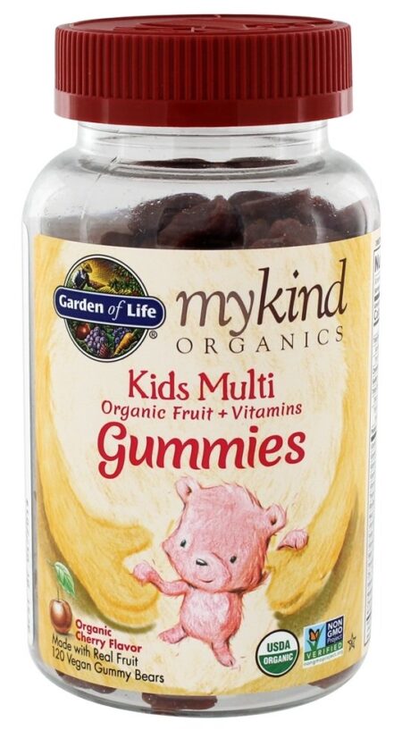 mykind Organics Multivitamínico Infantil Sabor Cereja - 120 Gummies Garden of Life