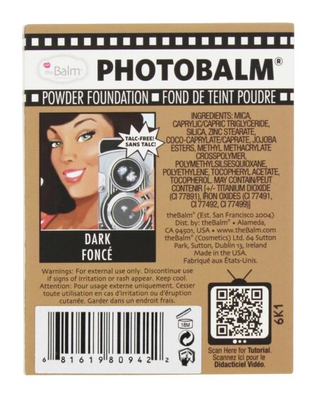 Fundação PhotoBalm Powder Dark - 0.32 oz. theBalm - Image 2