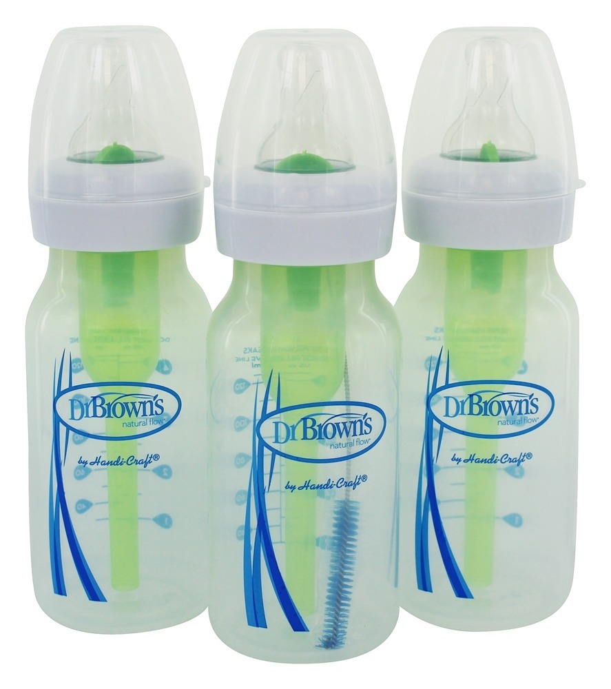 Frascos de opções de fluxo natural 0 Meses + 3 Pacote - 4 oz. Dr. Brown's - Imagem 4