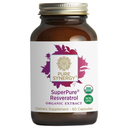 Extrato Orgânico Resveratrol SuperPure - Cápsulas 60 Pure Synergy