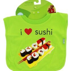 Babador Eu amo o sushi 9 - 18 meses verde Green Sprouts