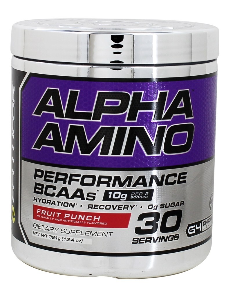 Alpha Amino Atuação Bcaa 30 Porções Fruto Soco - 381 Gramas Cellucor