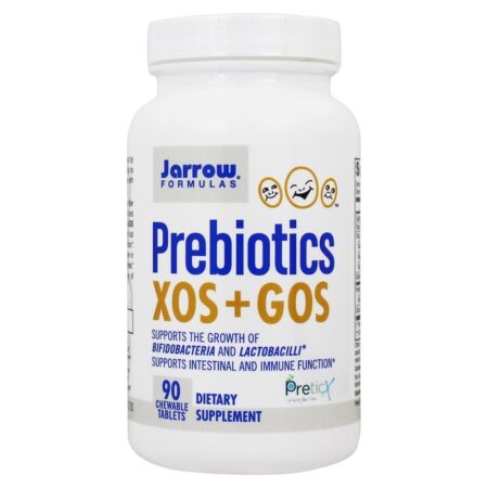 Prebióticos XOS + GOS - 90 comprimidos mastigáveis Jarrow Formulas