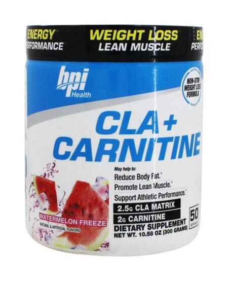 Congelamento da melancia do músculo magro da perda de peso do CLA + Carnitine - 10.58 oz. BPI Sports