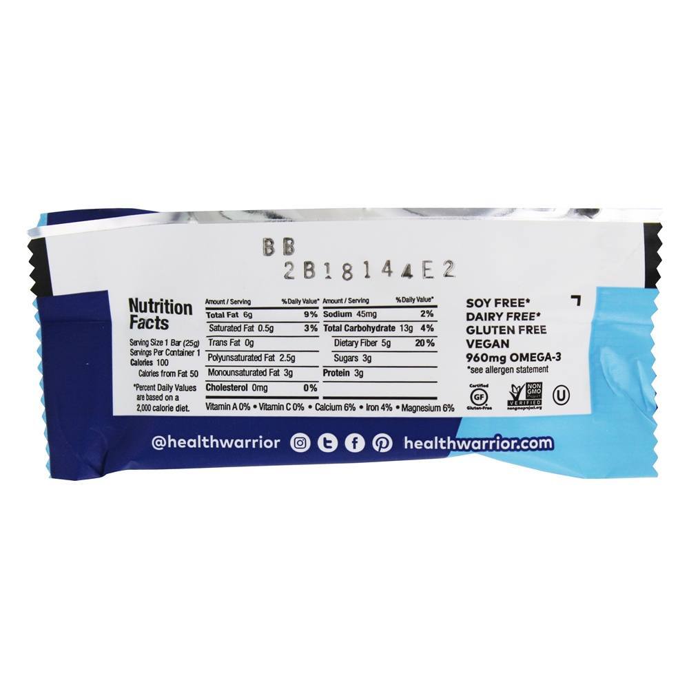 Chia Bar De Amêndoa De Baunilha - 0.88 oz. Health Warrior - Imagem 3