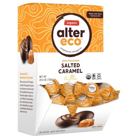 Trufas De Chocolate Escuro Orgânico De Caramelo Salgado - 60 Peça (s) Alter Eco