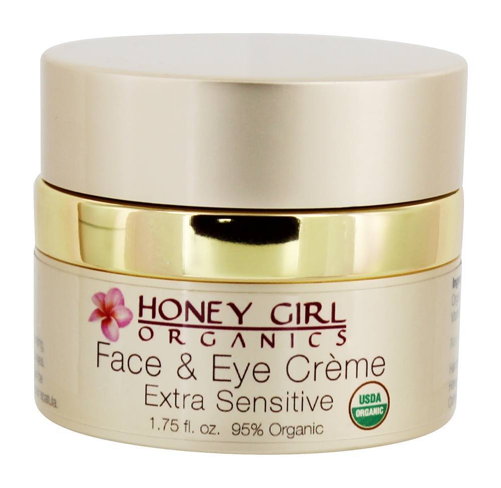 Rosto Orgânico & Creme Para Os Olhos Extra Sensível - 1.75 oz. Honey Girl Organics