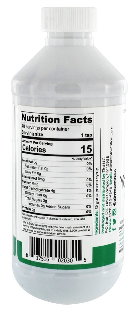 Adoçante Pré-Biótico Orgânico de Xarope de Yacon - 8 fl. oz. Zint - Imagem 2