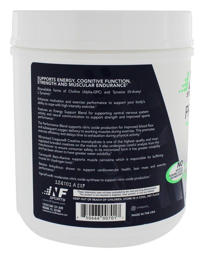 Energia Pré-Treino e Apoio ao Foco de Limonada de Morango - 1.1 lbs. NF Sports - Imagem 3