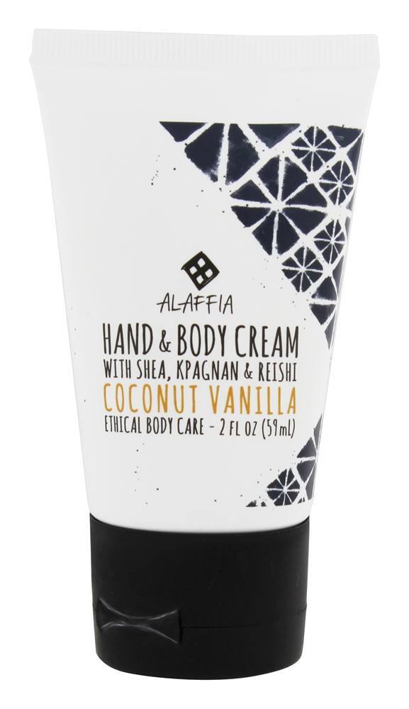 Creme Para Mãos e Corpo Coconut Vanilla - 2 fl. oz. Alaffia