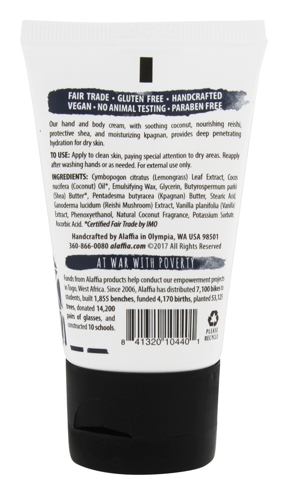 Creme Para Mãos e Corpo Coconut Vanilla - 2 fl. oz. Alaffia - Imagem 2