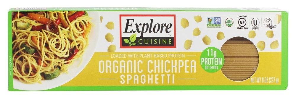 Espaguete de grão de bico orgânico - 8 oz. Explore Cuisine