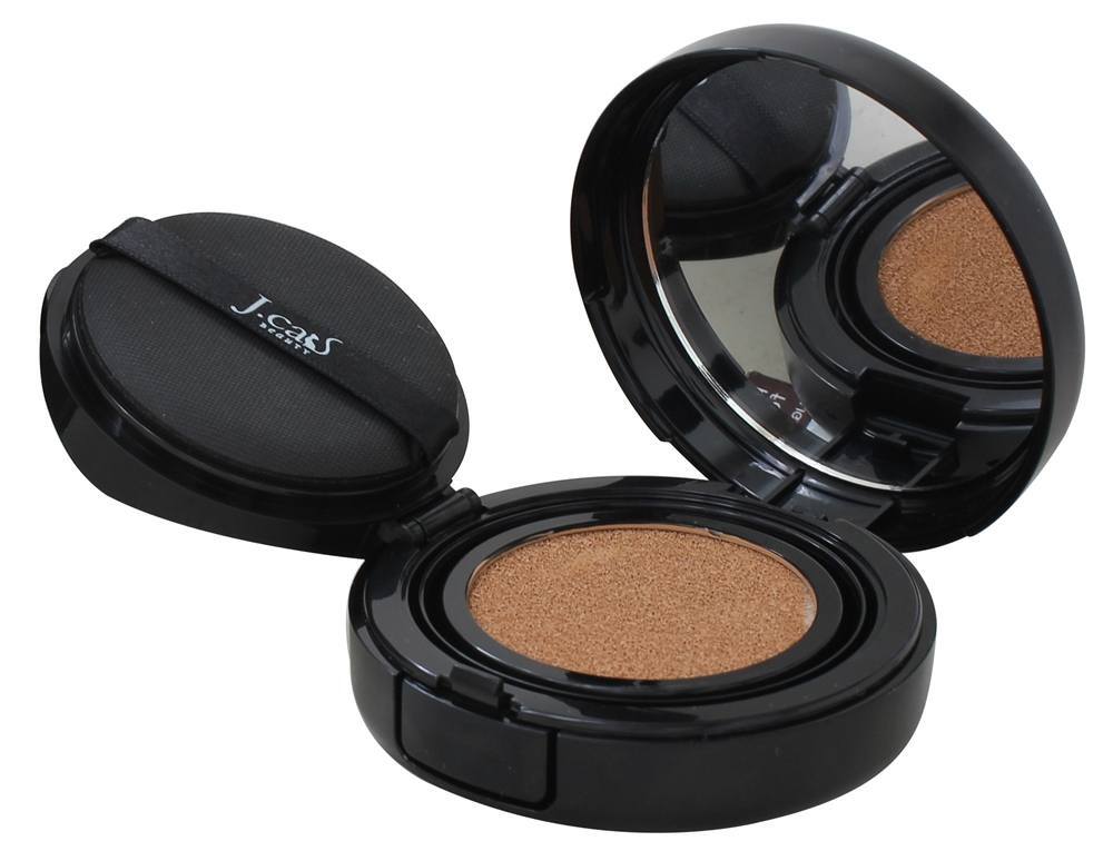 Todos-Em-Um Fundação Amortecer Compacto Dourado Médio - 0.46 oz. J.Cat Beauty