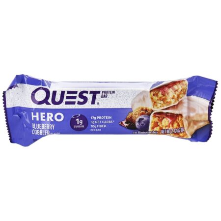 Hero Protein Bar Box Blueberry Cobbler - 10 Barras Quest Nutrition - Image 5