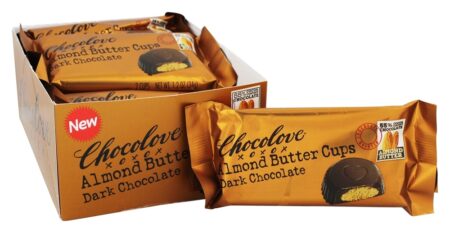 Copos De Manteiga De Amêndoa De Chocolate Escuro - Pacote 12 Chocolove