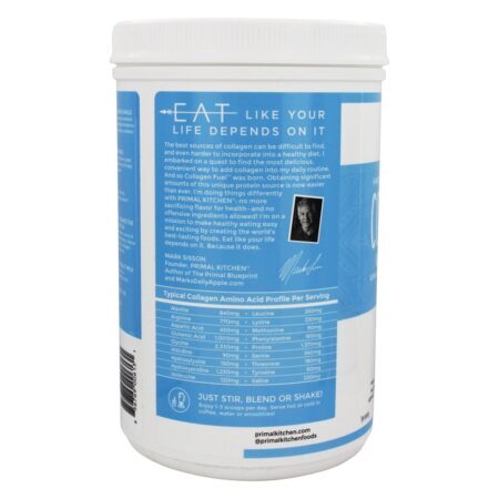 Combustível de colágeno Peptide Grass-Fed Drink Mix Pó De Baunilha De Coco - 13.1 oz. Primal Kitchen - Imagem 4