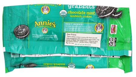 Orgânico Grabbit Sanduíche Bolinhos Chocolate Hortelã - 8.06 oz. Annie's - Image 3