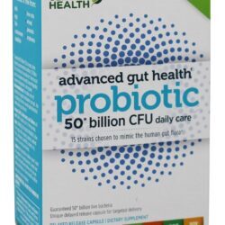 Probiótico avançado para a saúde intestinal 50 milhões de CFU - 30 Tampas veganas Genuine Health
