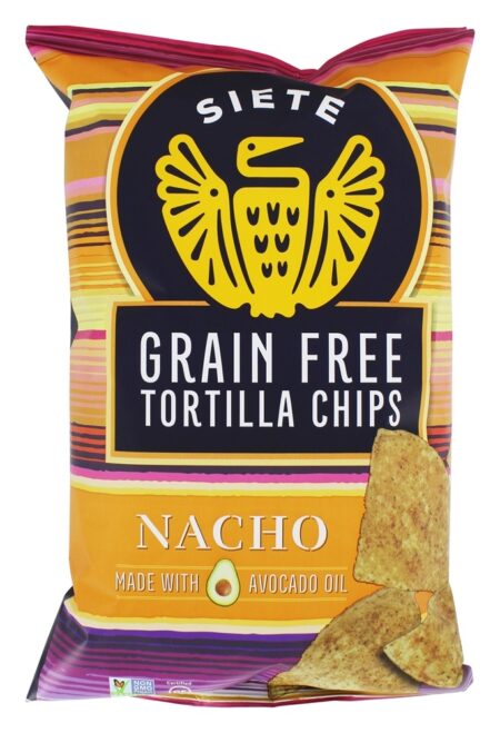 Chips de Tortilha sem Grão Nacho - 5 oz. Siete