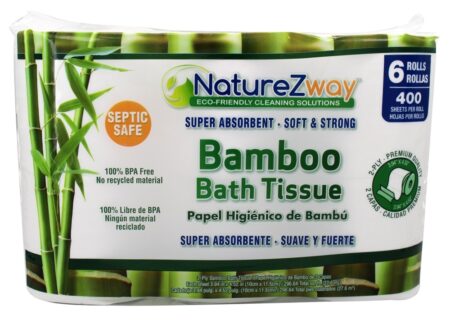 Tecido de banho de bambu - 6 Rola NatureZway