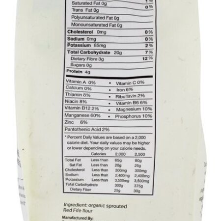 Farinha de Fife Vermelha Orgânica - 32 oz. One Degree Organic Foods - Imagem 2
