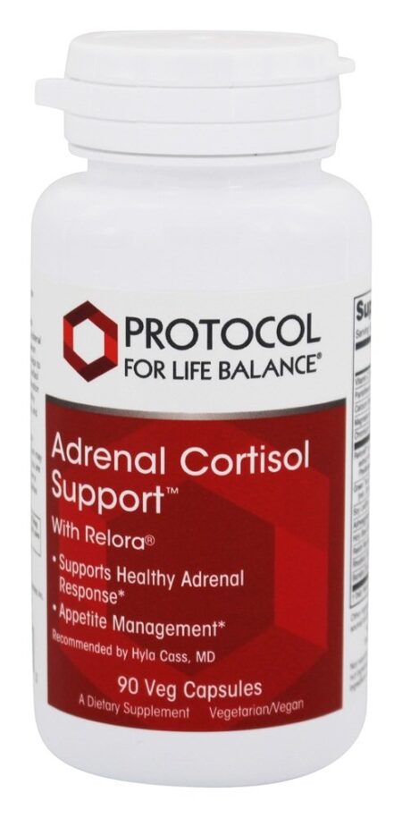 Suporte para Cortisol Adrenal com Relora - 90 Cápsula (s) vegetal (s) Protocol For Life Balance