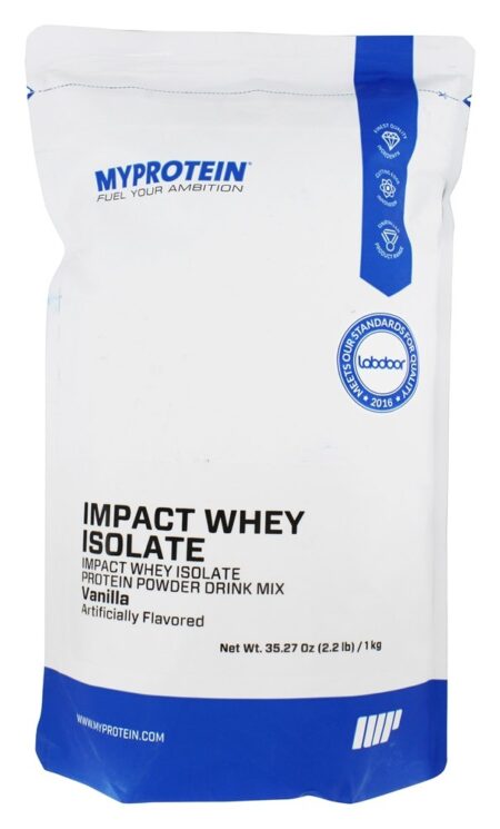 Impact Whey Protein Isolado Sabor Baunilha - 2.2 lbs. MyProtein