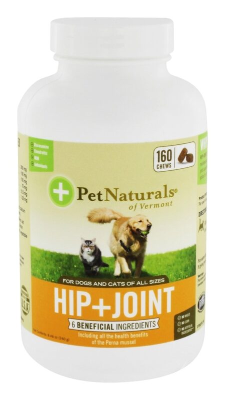 Hip & Joint para cães e gatos - 160 Mastigação (s) Pet Naturals of Vermont