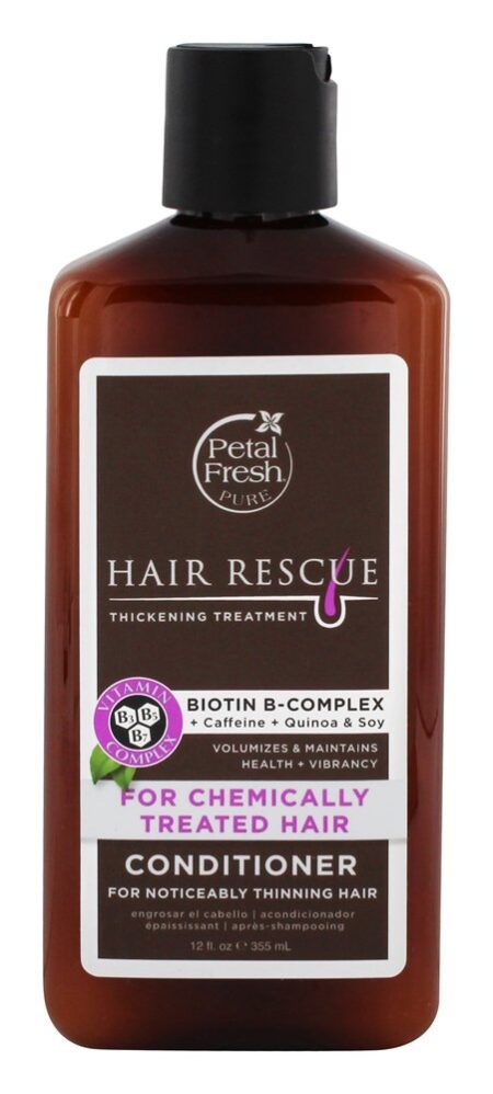 B-Biotina de Resgate Capilar para Condicionador para Cabelos Quimicamente Tratados - 12 fl. oz. Petal Fresh