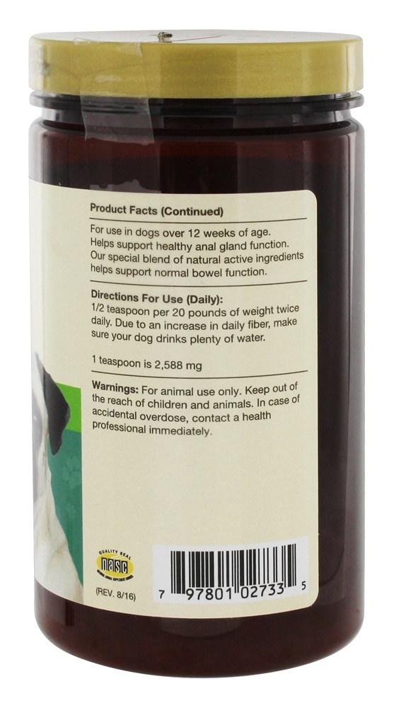 Nenhum pó do suplemento de Scoot para cães - 5.4 oz. NaturVet - Imagem 3