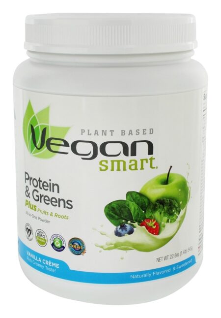 VeganSmart Proteínas & Verduras em Pó Sabor Creme de Baunilha - 22.8 oz. Naturade